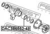 FEBEST DAC386552-48 Подшипник ступицы задней