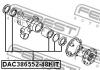 FEBEST DAC38655248KIT ПОДШИПНИК СТУПИЧНЫЙ ЗАДНИЙ (38x65x48x52)
