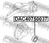 FEBEST DAC40750037 DAC40750037 ПОДШИПНИК СТУПИЧНЫЙ ЗАДНИЙ (40x75x37)