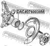 FEBEST DAC40760038M Подшипник ступичный передний