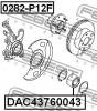 FEBEST DAC43760043 DAC43760043_подшипник ступ.передн./ Nissan Primera P12 2001]