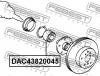 FEBEST DAC43820045 DAC43820045_подшипник ступ.передн./ Toyota Camry MCV20/SXV20 1996-2001