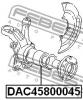 FEBEST DAC45800045 ПОДШИПНИК СТУПИЧНЫЙ ПЕРЕДНИЙ (45x80x45)