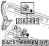 FEBEST DAC51960050MKIT ПОДШИПНИК СТУПИЧНЫЙ (51x96x50) КОМПЛЕКТ