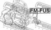 FEBEST FMFUS ПОДУШКА КОРОБКИ СКОРОСТЕЙ MT (FORD FIESTA V JH 2001- FORD FUSION JU 2002-) FEBEST