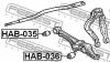 FEBEST HAB035 САЙЛЕНБЛОК ПЕРЕДНИЙ НИЖНЕГО РЫЧАГА (HONDA ACCORD CB1/CB3/CB7 1990-1993 HONDA ACCORD CC/CD/CE 1994-19