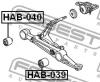 FEBEST HAB-040 Сайлентблок переднего рычага