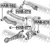 FEBEST HAB079 САЙЛЕНБЛОК ЗАДНЕГО АМОРТИЗАТОРА [13]
