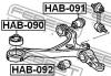 FEBEST HAB091 САЙЛЕНБЛОК ПЕРЕДНЕГО НИЖНЕГО РЫЧАГА (HONDA ACCORD CL/CN/CM 2002-) FEBEST