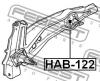 FEBEST HAB-122 Сайлентблок заднего рычага