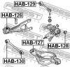 FEBEST HAB130 САЙЛЕНБЛОК ЗАДНЕГО РЫЧАГА (ACURA MDX YD1 2001- HONDA LAGREAT RL1 1999-2004 HONDA MR-V 2003-) FEBEST
