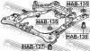 FEBEST HAB135 САЙЛЕНБЛОК РАМЫ (HONDA ACCORD CL/CN/CM 2002- HONDA ELYSION RR1/RR2 2004- HONDA INSPIRE UC1 2003- HON