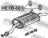FEBEST HEXB001 КРОНШТЕЙН КРЕПЛЕНИЯ ГЛУШИТЕЛЯ