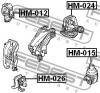 FEBEST HM026 ПОДУШКА ДВИГАТЕЛЯ ПЕРЕДНЯЯ AT