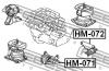 FEBEST HM-072 Подушка КПП задняя
