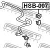 FEBEST HSB-007 Втулка стабилизатора передняя
