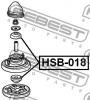 FEBEST HSB018 ВТУЛКА ЗАДНЕГО АМОРТИЗАТОРА