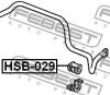 FEBEST HSB-029 Втулка стабилизатора передняя