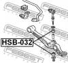 FEBEST HSB-032 Втулка тяги стабилизатора