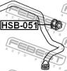 FEBEST HSB051 ВТУЛКА ПЕРЕДНЕГО СТАБИЛИЗАТОРА D31.8