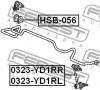 FEBEST HSB056 ВТУЛКА ЗАДНЕГО СТАБИЛИЗАТОРА D20