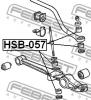 FEBEST HSB057 ВТУЛКА СТОЙКИ СТАБИЛИЗАТОРА D8 (HONDA ACCORD CB1/CB3/CB7 1990-1993 HONDA CIVIC SHUTTLE EF 1987-1997