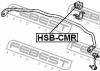 FEBEST HSB-CMR Втулка заднего стабилизатора