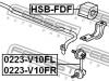 FEBEST HSBFDF ВТУЛКА ПЕРЕДНЕГО СТАБИЛИЗАТОРА D24.2 (HONDA CIVIC FD 2006-) FEBEST