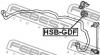 FEBEST HSBGDF ВТУЛКА ПЕРЕДНЕГО СТАБИЛИЗАТОРА D22 (HONDA JAZZ/FIT GD# 2001-) FEBEST