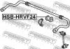 FEBEST HSBHRVF24 ВТУЛКА ПЕРЕДНЕГО СТАБИЛИЗАТОРА D24.2 (HONDA HR-V GH1/GH2/GH3/GH4 1998-) FEBEST