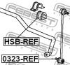 FEBEST HSBREF ВТУЛКА ПЕРЕДНЕГО СТАБИЛИЗАТОРА D20 (HONDA CR-V RE3/RE4 2007-) FEBEST