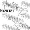FEBEST HYAB-EF1 Сайлентблок рычага переднего (верхнего)