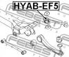 FEBEST HYAB-EF5 Сайлентблок задней тяги