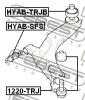 FEBEST HYABTRJB САЙЛЕНБЛОК ЗАДНИЙ ПЕРЕДНЕГО РЫЧАГА (HYUNDAI TRAJET 2000-) FEBEST