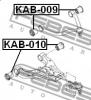 FEBEST KAB-010 Сайлентблок нижний переднего рычага