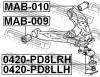 FEBEST MAB010 САЙЛЕНБЛОК ЗАДНИЙ НИЖНЕГО РЫЧАГА