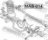 FEBEST MAB-014 Сайлентблок поперечной тяги