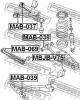 FEBEST MAB038 САЙЛЕНБЛОК ЗАДНЕГО ПОПЕРЕЧНОГО РЫЧАГА (MITSUBISHI PAJERO III MONTERO V75W 2000-2006 MITSUBISHI PAJER