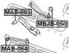 FEBEST MAB064 САЙЛЕНБЛОК ЗАДНЕГО ПРОДОЛЬНОГО РЫЧАГА (MITSUBISHI GALANT E55A/E75A 1992-1996 MITSUBISHI GALANT EA3A/