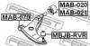 FEBEST MAB070 САЙЛЕНБЛОК ПЕРЕДНИЙ ПЕРЕДНЕГО РЫЧАГА (MITSUBISHI LANCER/MIRAGE CJ 1995-2003 MITSUBISHI LANCER/MIRAGE