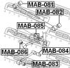 FEBEST MAB081 САЙЛЕНБЛОК ЗАДНЕЙ ПОПЕРЕЧНОЙ ТЯГИ