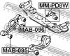 FEBEST MAB095 САЙЛЕНБЛОК ПОДУШКИ ДИФФЕРЕНЦИАЛА