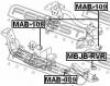 FEBEST MAB109 САЙЛЕНБЛОК ПОДУШКИ ДИФФЕРЕНЦИАЛА (MITSUBISHI PAJERO MINI H51A/H53A/H56A/H58A 1999- MITSUBISHI PAJERO