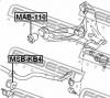 FEBEST MAB110 САЙЛЕНБЛОК ПЕРЕДНИЙ НИЖНЕГО РЫЧАГА (MITSUBISHI L200 KB4T 2005-) FEBEST