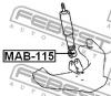 FEBEST MAB115 САЙЛЕНБЛОК ПЕРЕДНЕГО АМОРТИЗАТОРА (MITSUBISHI PAJERO II V14W-V55W 1991-1999 MITSUBISHI PAJERO II V14