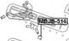 FEBEST MBJB-516 Пыльник опоры шаровой нижнего рычага
