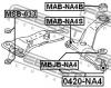 FEBEST MBJBNA4 ПЫЛЬНИК ОПОРЫ ШАРОВОЙ НИЖНЕГО РЫЧАГА