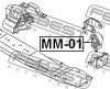 FEBEST MM01 ПОДУШКА РАЗДАТКИ
