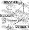 FEBEST MMDG3FR ПОДУШКА ДВИГАТЕЛЯ ПЕРЕДНЯЯ AT