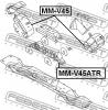 FEBEST MMV45 ПОДУШКА ДВИГАТЕЛЯ ЗАДНЯЯ (MITSUBISHI PAJERO II V14W-V55W 1991-2004) FEBEST